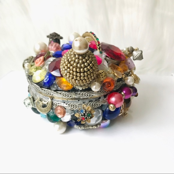 Vintage 90s Handmade “Jewels” Seattle Jewelry Box - Picture 2 of 14